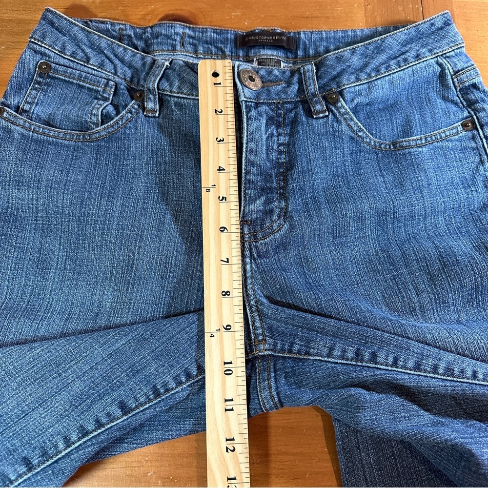 Christopher Blue Straight Leg Denim Jeans - Size 10 - Picture 5 of 11